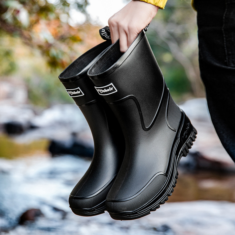 أحذية مطر رجالية مقاس 36-47 مق - مراجعة Fishing Boots وسعره