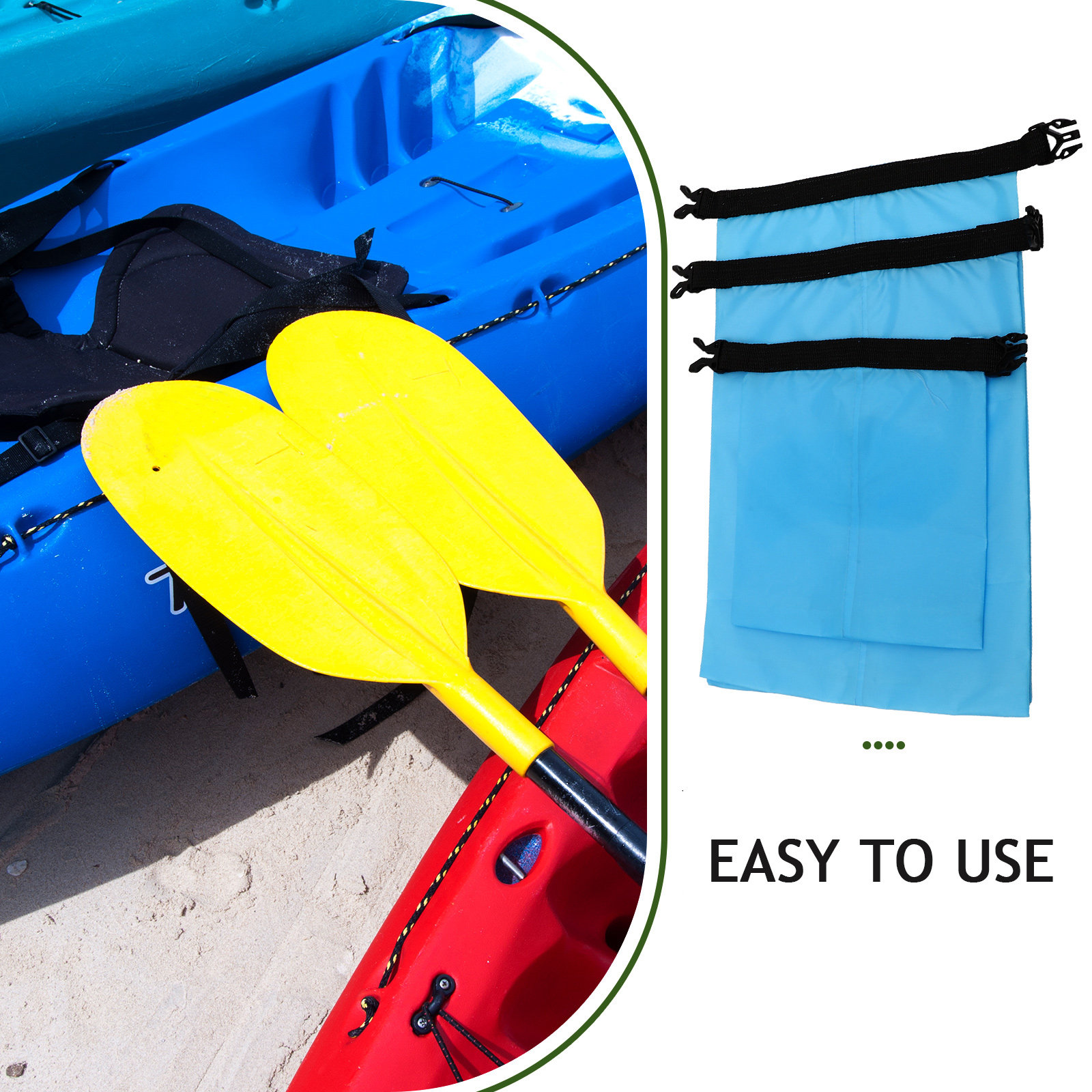 مجموعة من 3 حقائب جافة مقاومة  - مراجعة Fishing Bag Waterproof وسعره