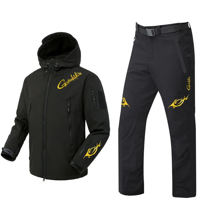 جديد الخريف والشتاء الصوف بدلة - مراجعة Fishing Rain Suit وسعره