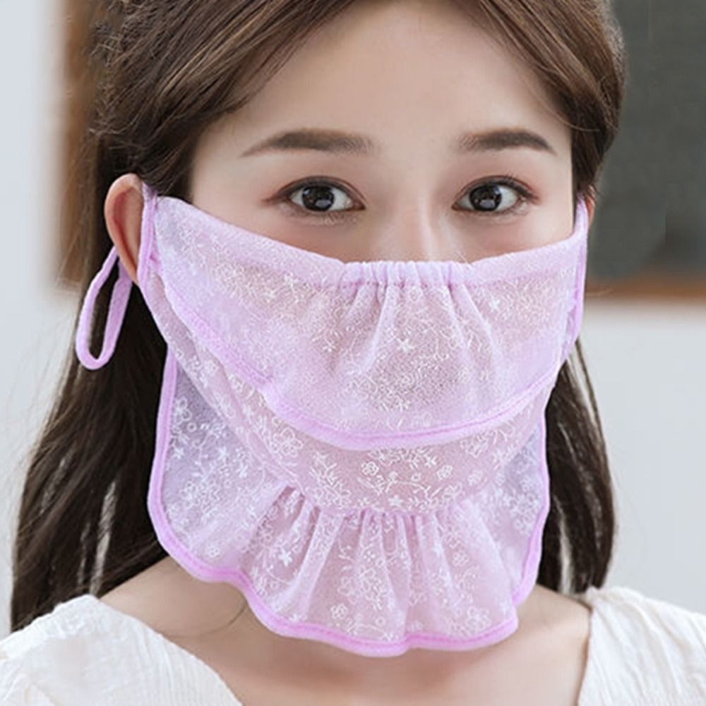 وشاح ملفوف أحادي اللون للنساء  - مراجعة Fishing Mask Sun Protection وسعره