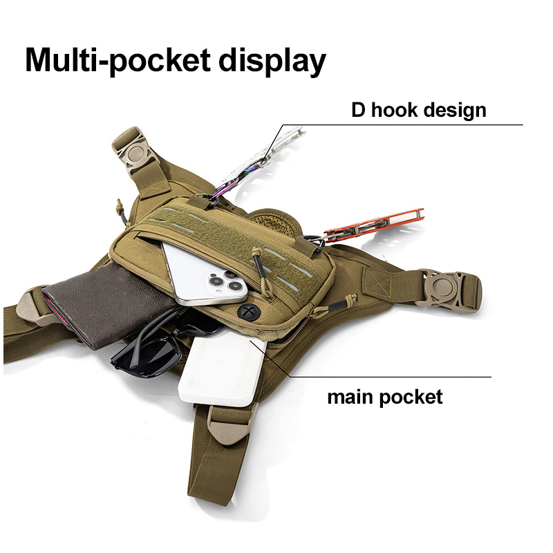 حقيبة صدر تكتيكية للتخييم والص - مراجعة Fishing Vest وسعره