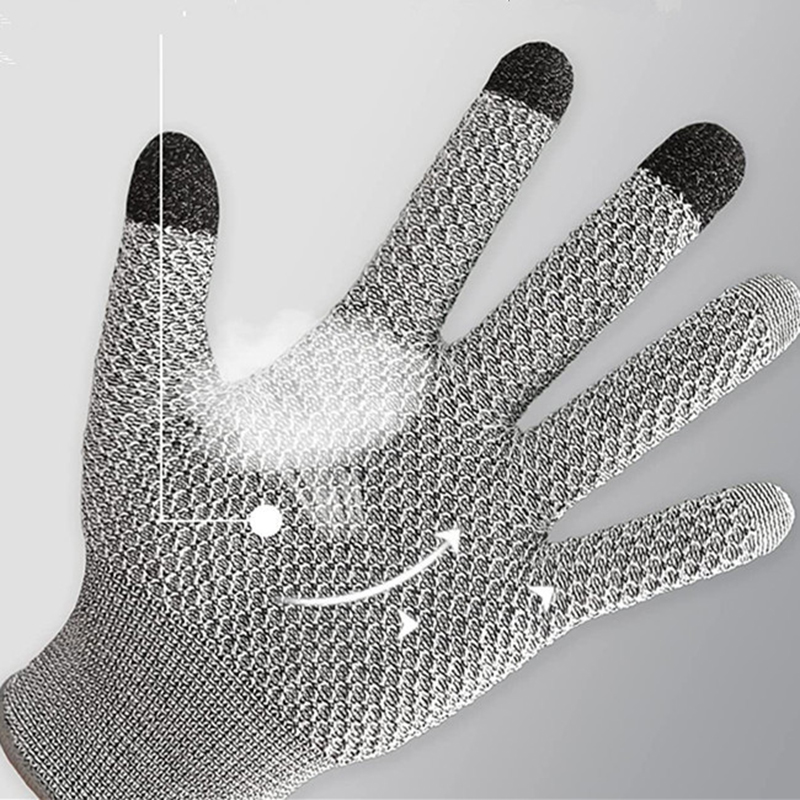 قفازات مضادة للقطع بخمسة مستوي - مراجعة Fishing Gloves وسعره