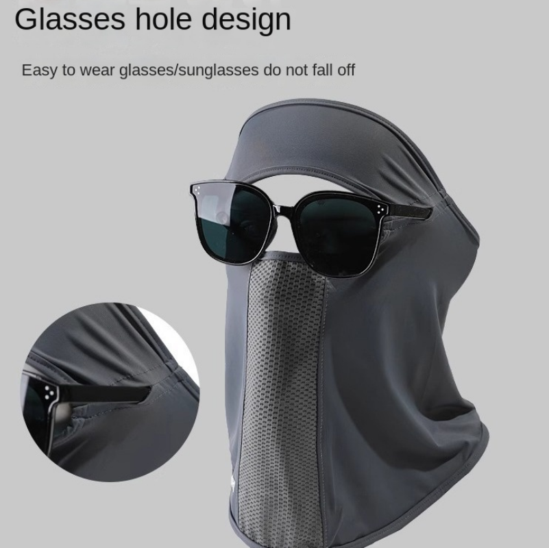 قناع صيفي من الحرير الجليدي مض - مراجعة Fishing Mask Sun Protection وسعره