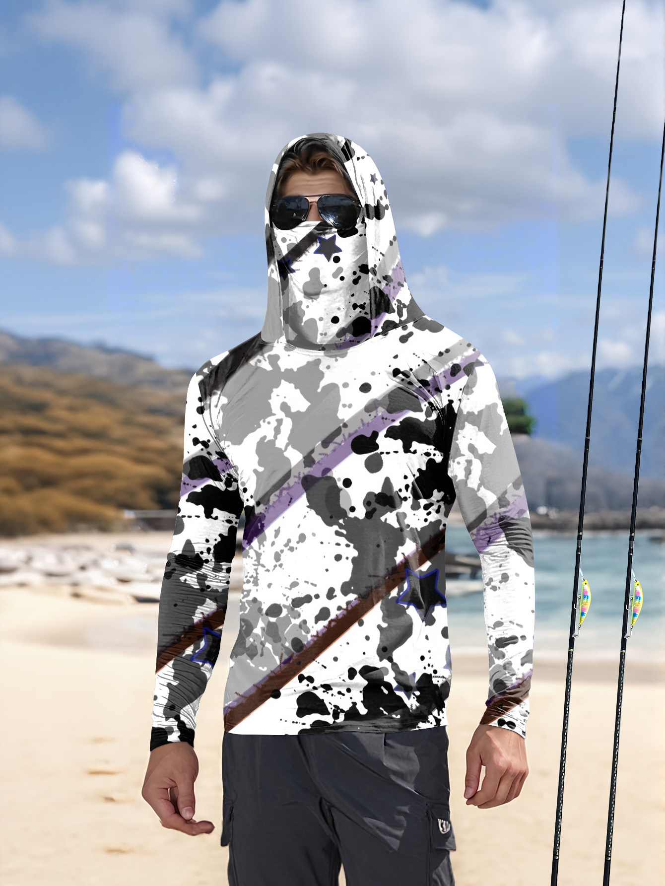 قميص صيد للرجال بأكمام طويلة،  - مراجعة Fishing Shirt Uv Protection وسعره
